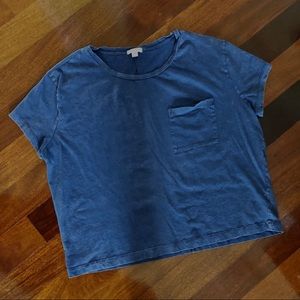 GAP Purple Baggy Pocket Tee Size M